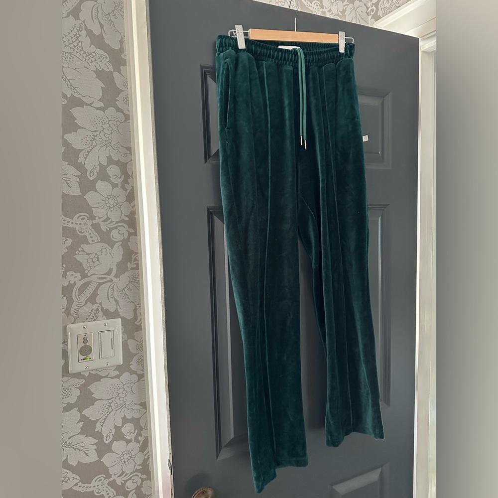 Standard Cloth Sz Small emerald green velour pants